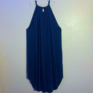 navy blue swing dress